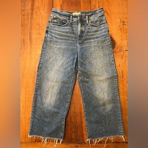 Madewell perfect vintage wide-leg jeans size 28